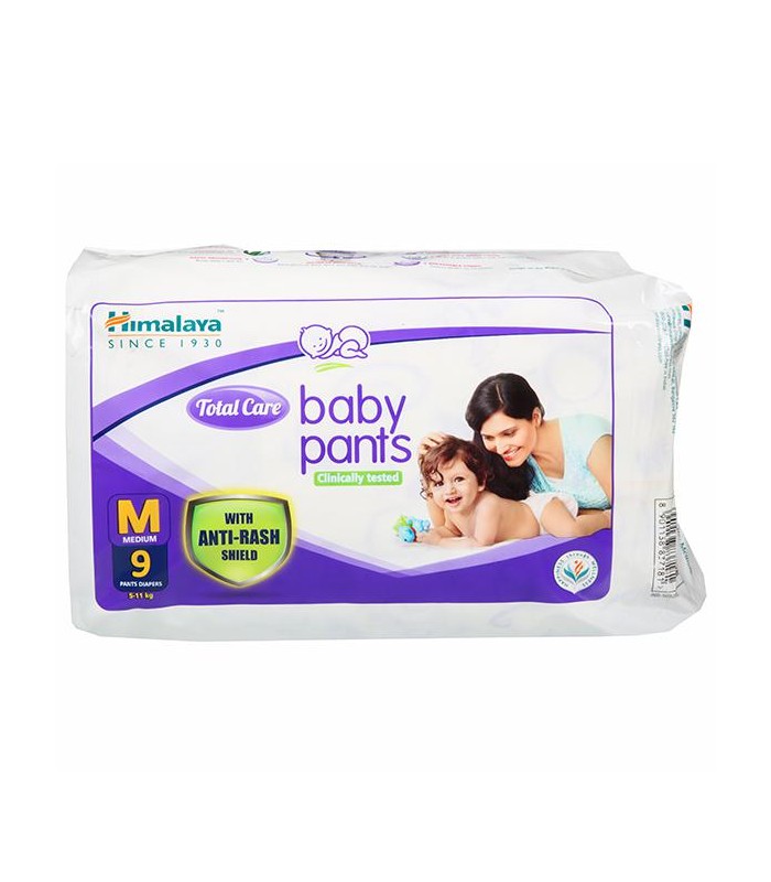 himalaya total care baby pants diapers m 9 pcs