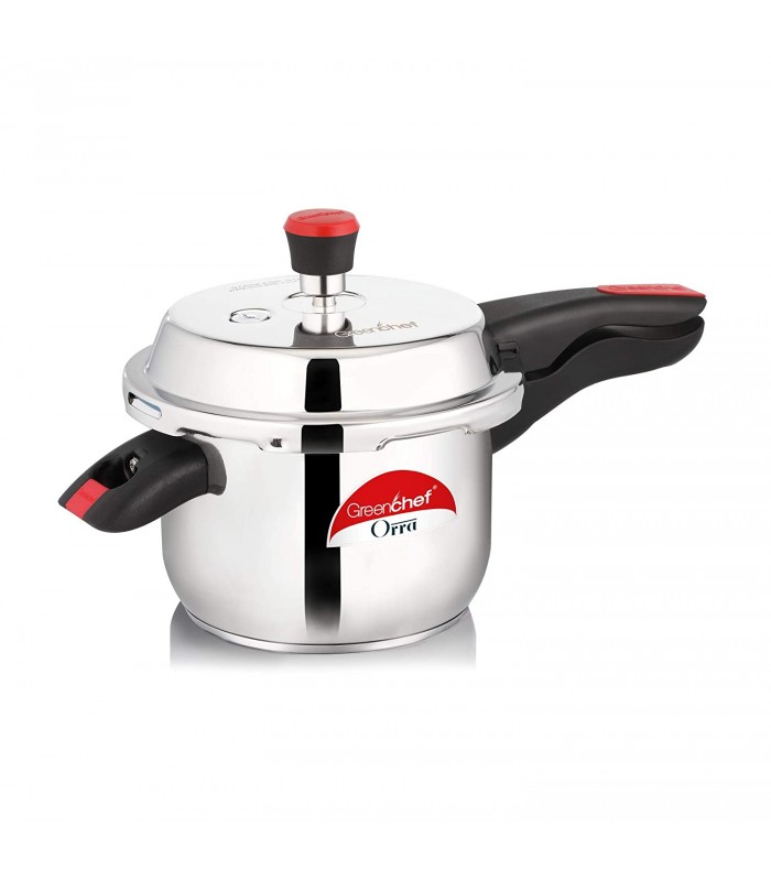 GREENCHEF INDUCTION BOTTOM PRESSURE COOKER ORRA STAINLESS STEEL 5 LITER