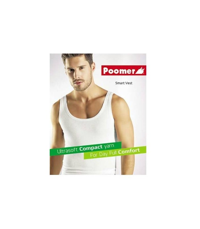 Poomex White R/N Vest For Boys & Men's/ Men's Underwear - Pack of 3