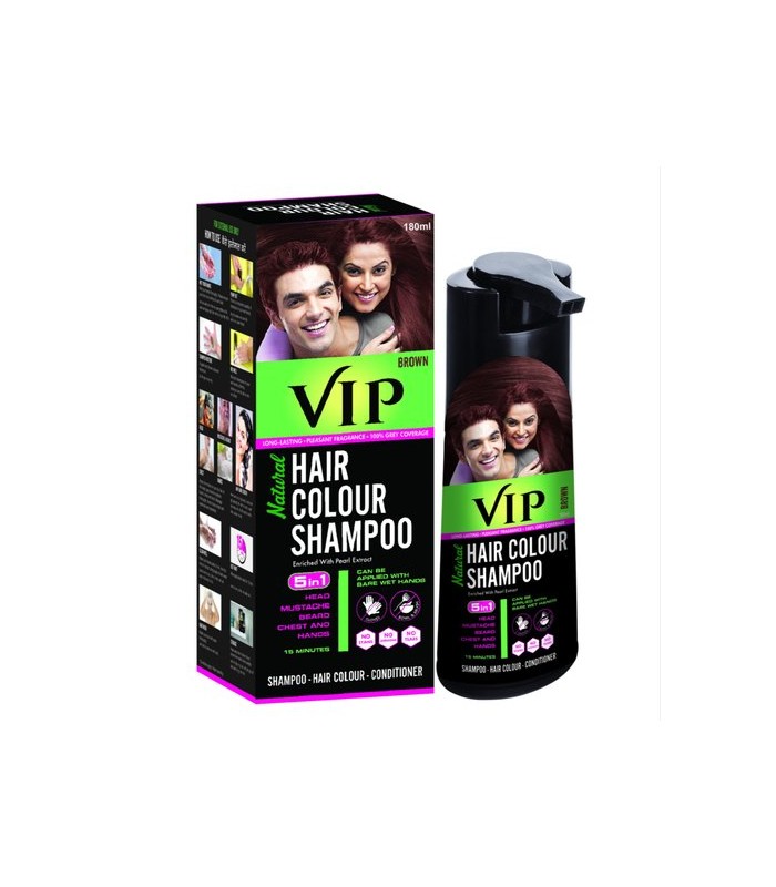 Buy VIP Hair Colour Shampoo 40ml Black Pack of 11  No Ammonia   Enriched With Pearl Extract  Natural Black Online at Low Prices in India   Amazonin